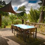 terrasse en bois sur pilotis