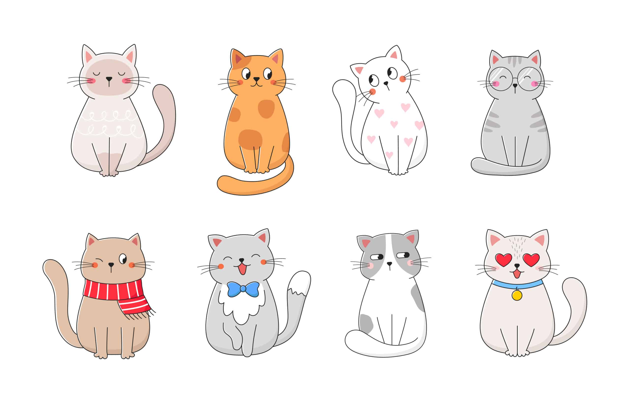 Dessin De Chat Mignon Facile Faire Doodoo
