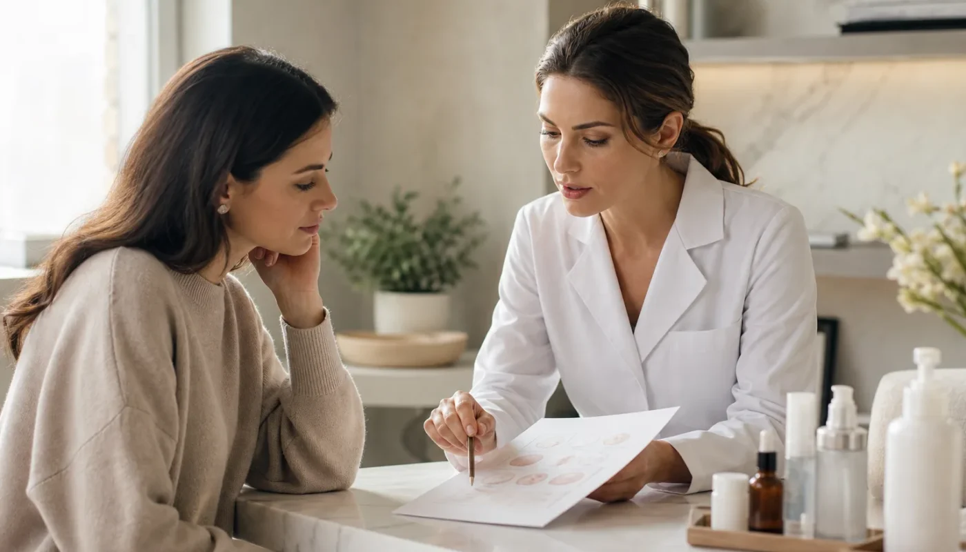 Conseil beauté santé avec vérification des points clés essentiels
