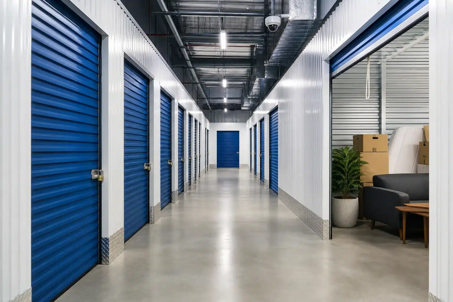 Espace de stockage sécurisé pour garde-meuble professionnel et privé