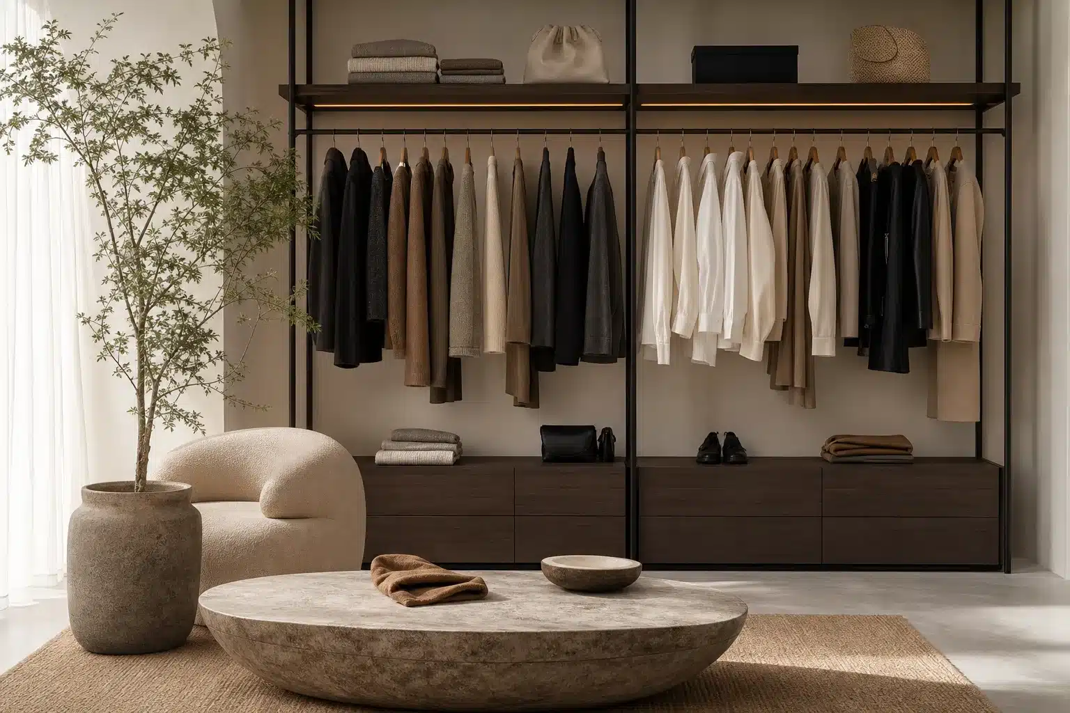 Garde-robes modernes avec tendances mode en 2026 élégantes