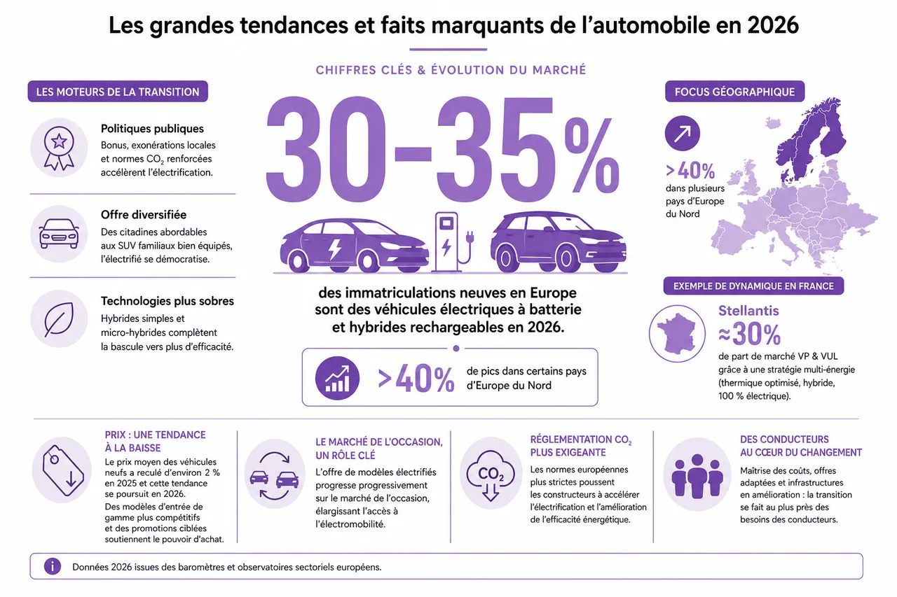 Les actualités automobile qui comptent vraiment pour les conducteurs , Les grandes tendances et faits marquants de l'automobile en 2026