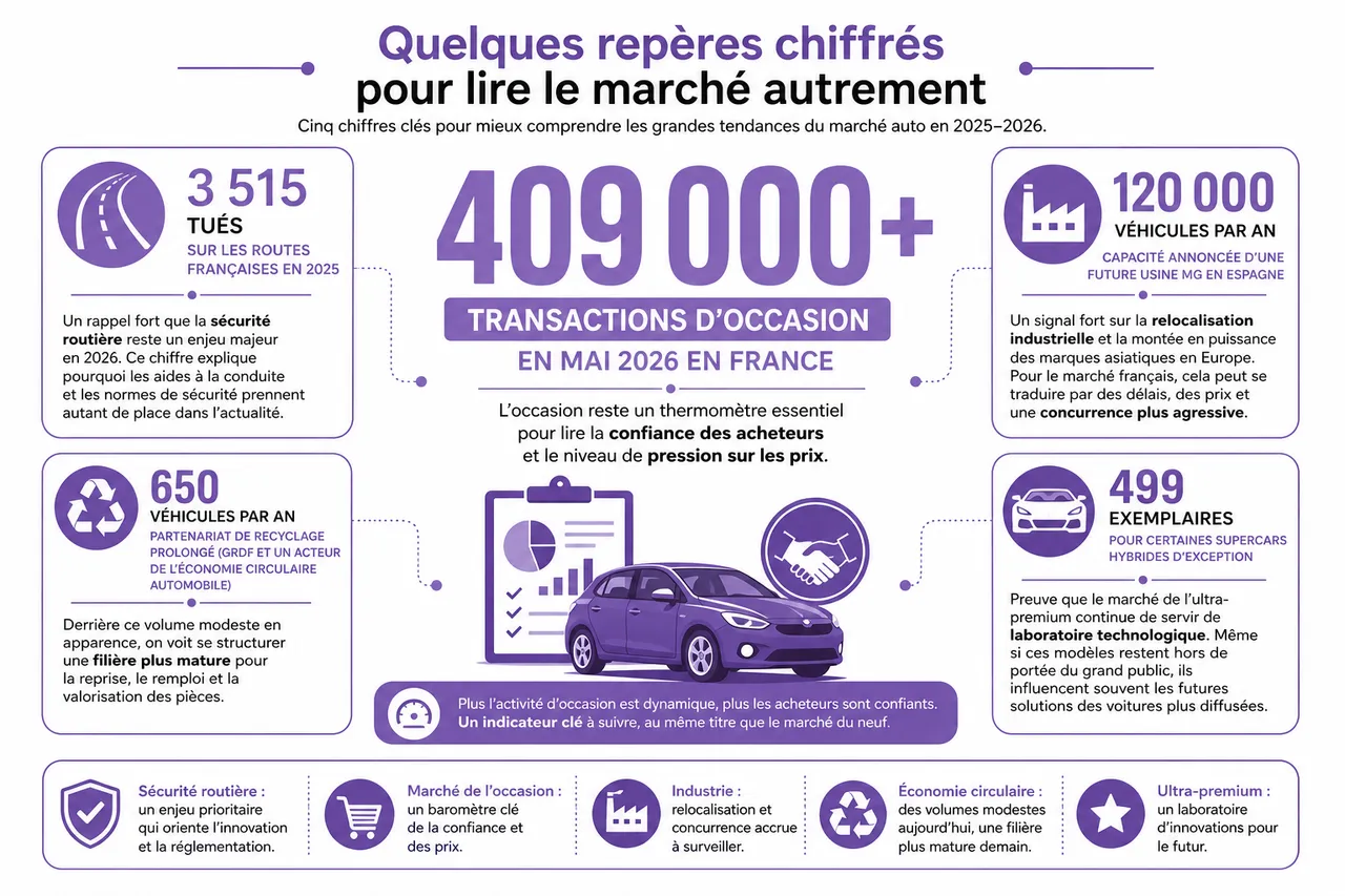L’actualité auto expliquée simplement pour suivre le marché sans jargon , Quelques repères chiffrés pour lire le marché autrement