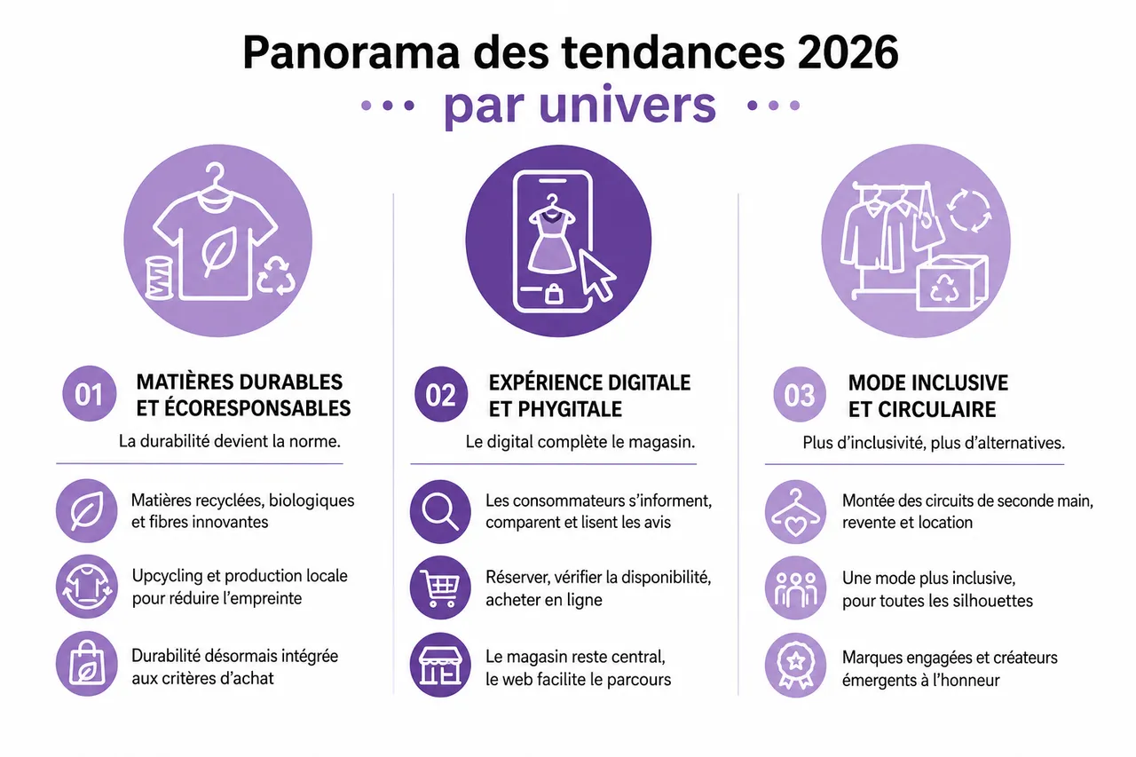 7 tendances à suivre sans tomber dans l’effet de mode , Panorama des tendances 2026 par univers