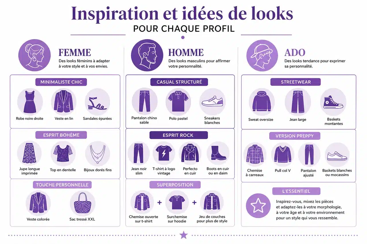 Quel style vestimentaire adopter quand on veut affirmer sa personnalité? , Inspiration et idées de looks pour chaque profil