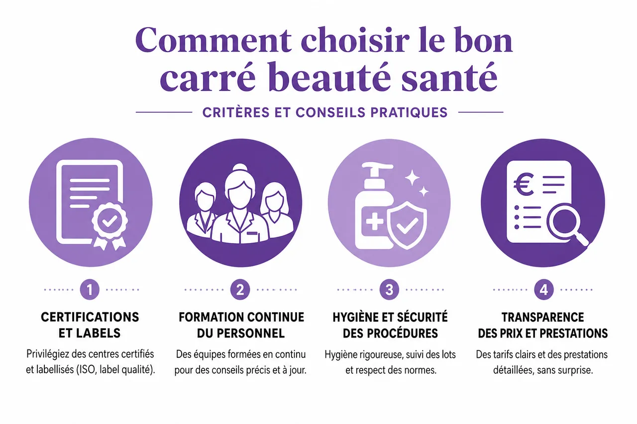 Carré beauté santé et les points à vérifier avant de choisir , Comment choisir le bon carré beauté santé: critères et conseils pratiques