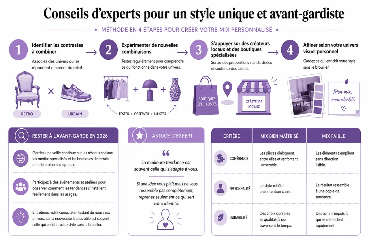 Mix et tendance, comment repérer les signaux avant tout le monde? , Conseils d’experts pour un style unique et avant-gardiste