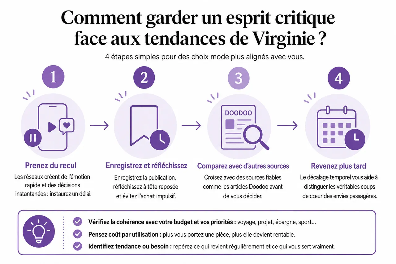 Les tendances de Virginie, ce qu’il faut savoir avant de s’y fier , Comment garder un esprit critique face aux tendances de Virginie?