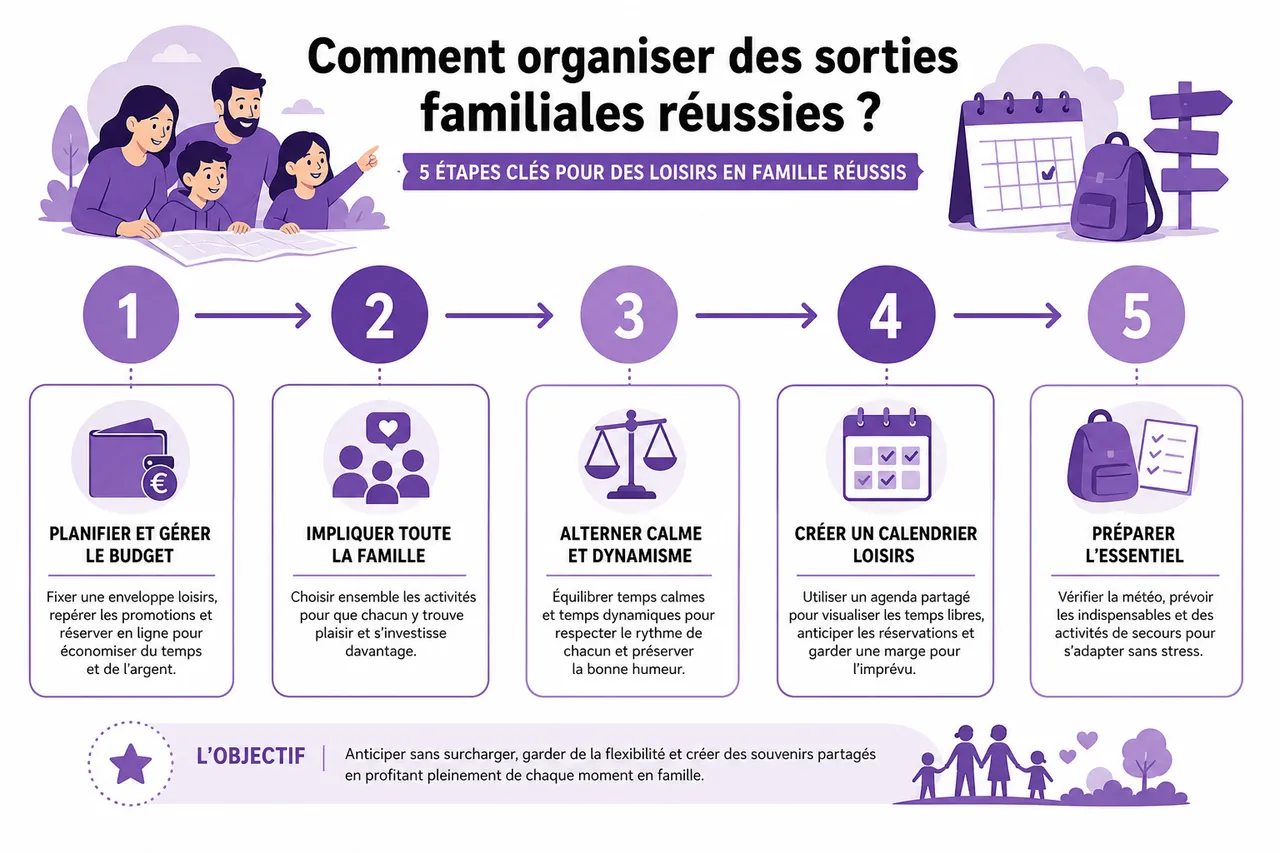 Loisirs en famille pour trouver des activités qui plaisent aux enfants comme aux parents , Comment organiser des sorties familiales réussies? Conseils pratiques