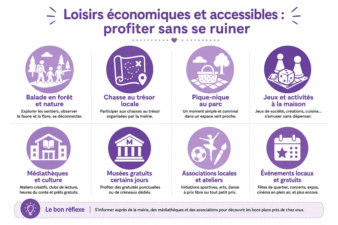 Loisirs en famille pour trouver des activités qui plaisent aux enfants comme aux parents , Loisirs économiques et accessibles: profiter sans se ruiner
