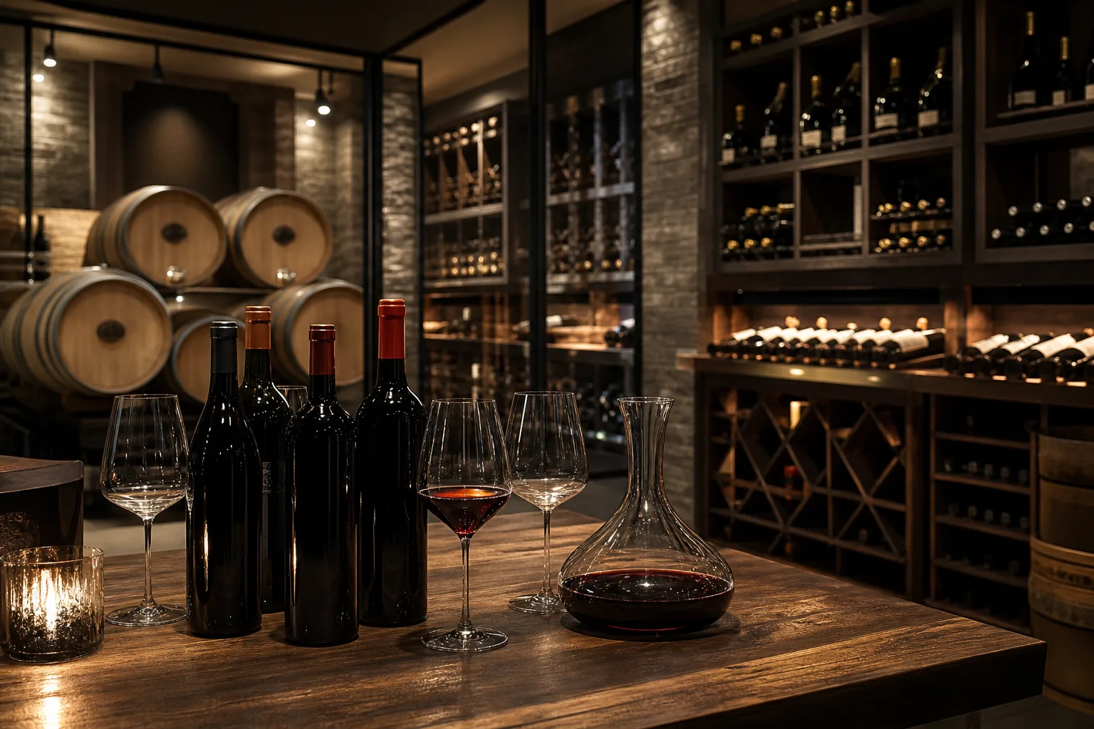 Vigneron dégustant des vins pour choisir un cours d'œnologie
