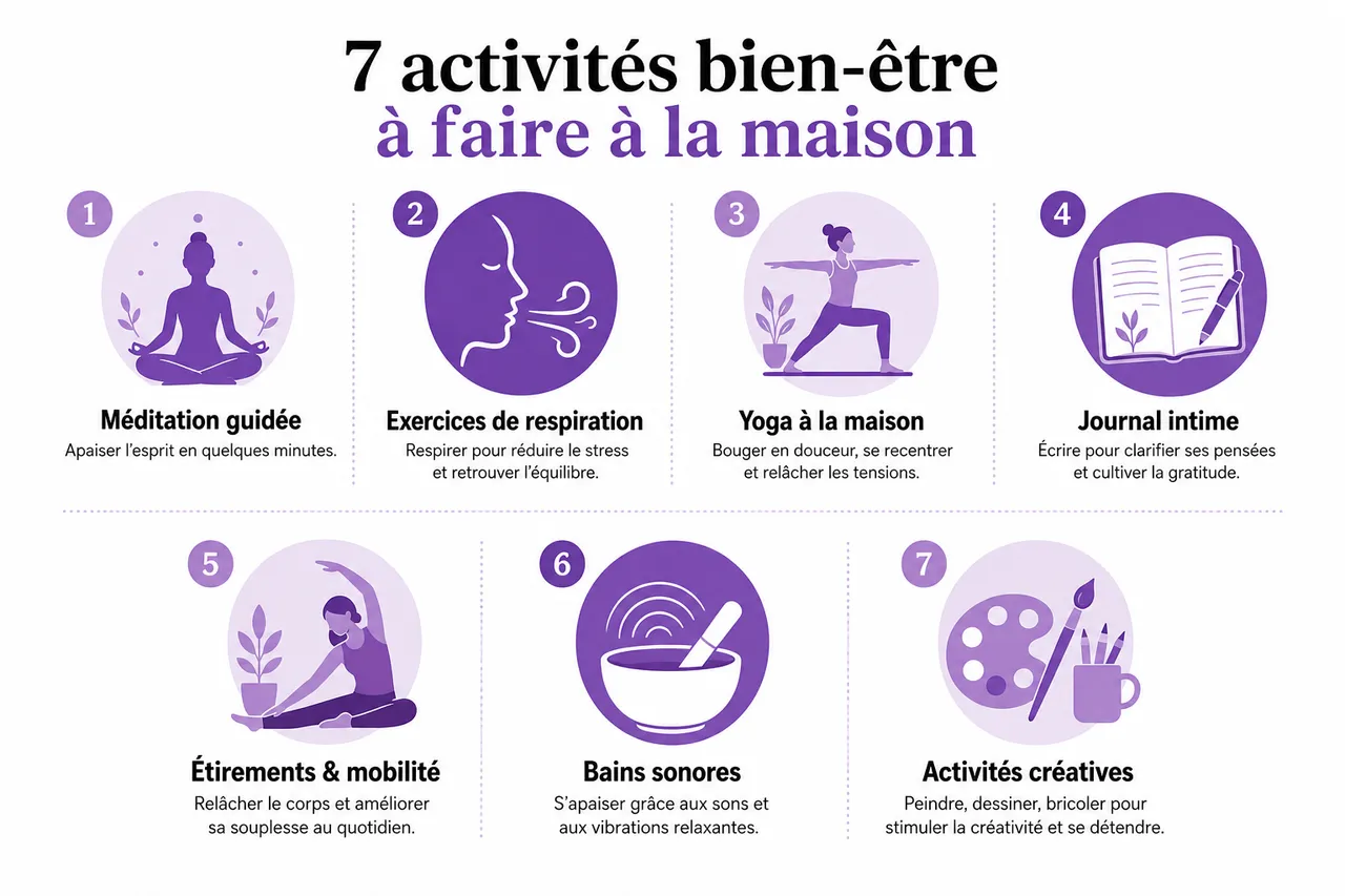 7 activités bien-être à la maison pour se recentrer sans dépenser une fortune , 7 activités bien-être à faire à la maison