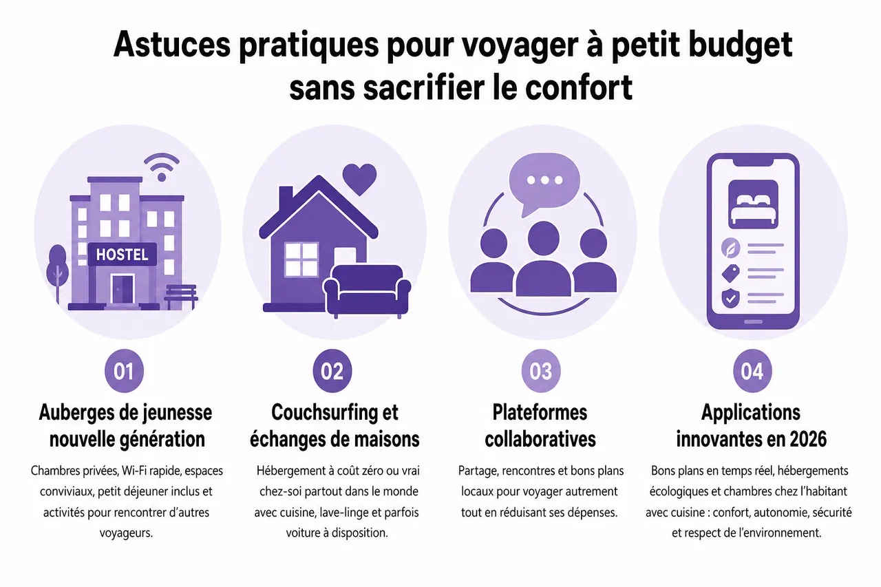 Voyager avec un petit budget en 2026 sans sacrifier totalement le confort , Astuces pratiques pour voyager à petit budget sans sacrifier le confort